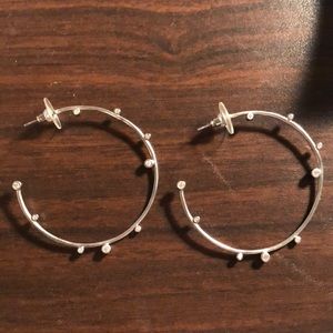 Kendra Scott Lety Hoop Earrings Silver